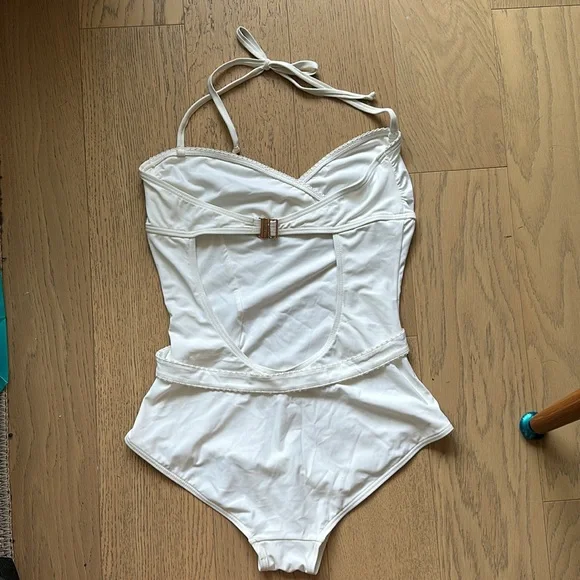 Vintage White Chloé One Piece Bathing Suit - Picture 4 of 7